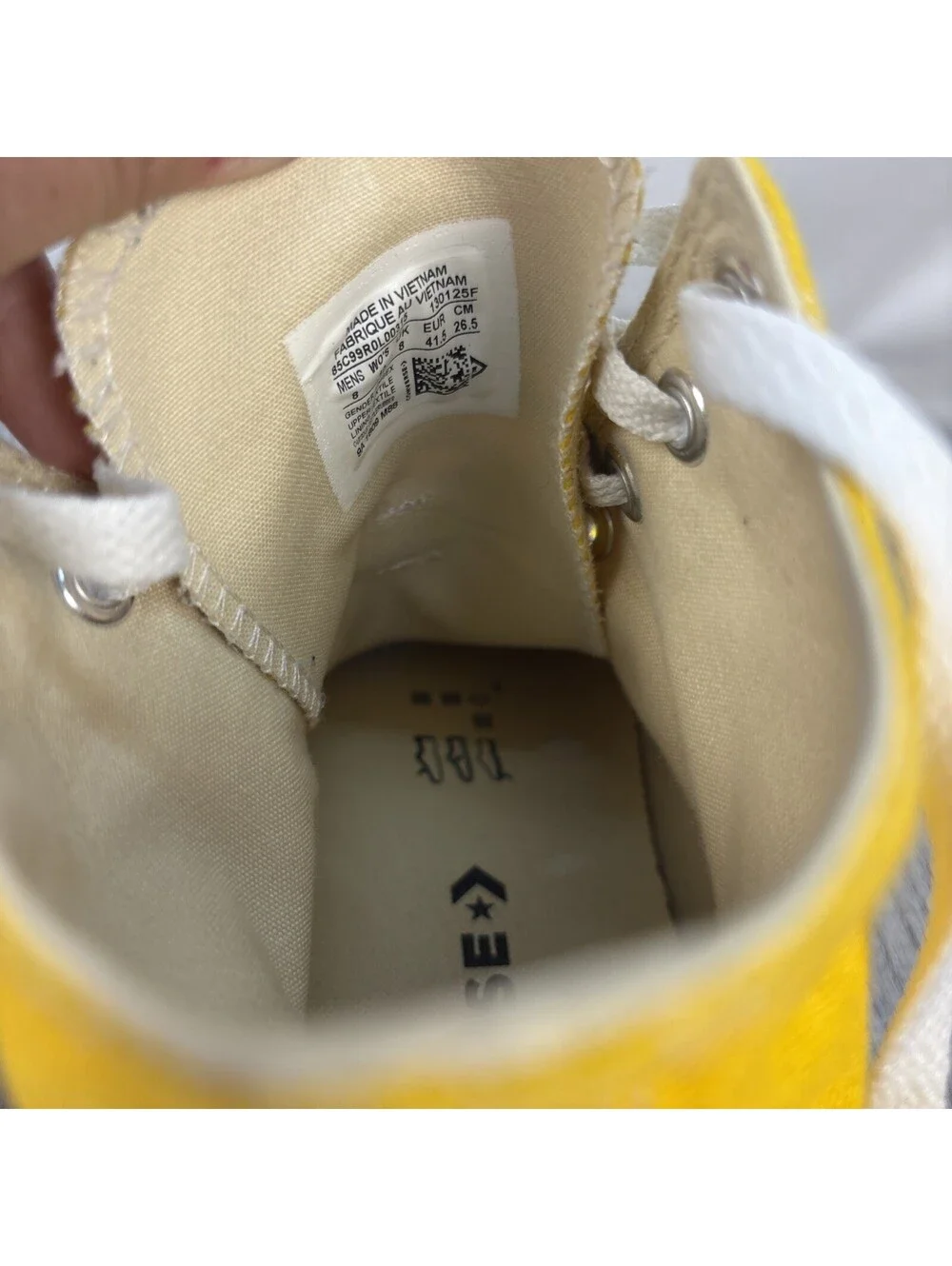 Converse Chuck Taylor Yellow High Tops M8 W10